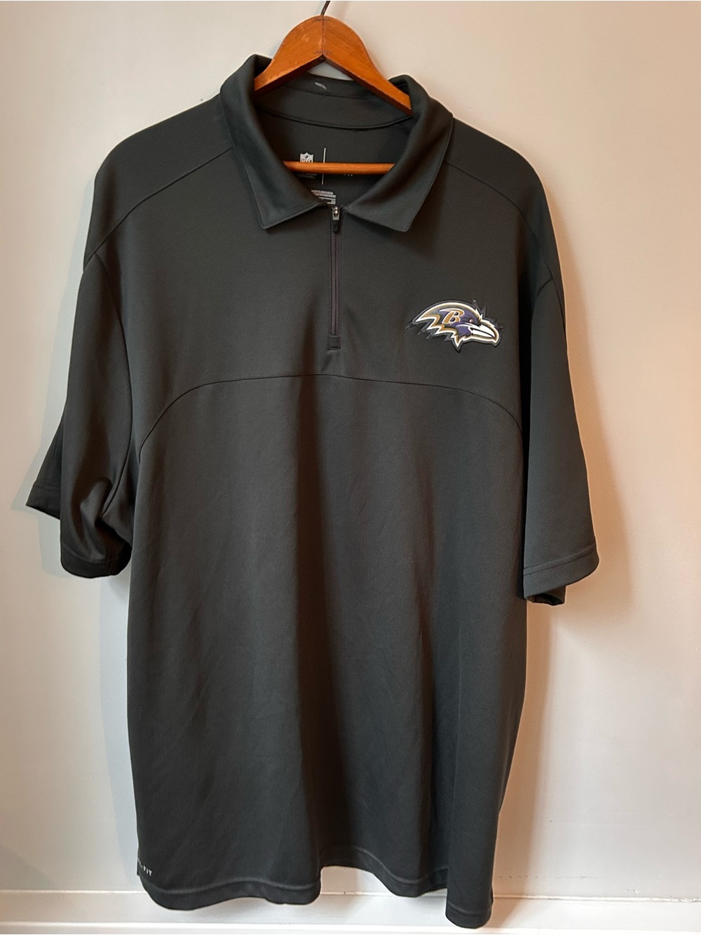 Baltimore Ravens Nike Sideline Coach Short-Sleeve Quarter-Zip Jacket XL NFL